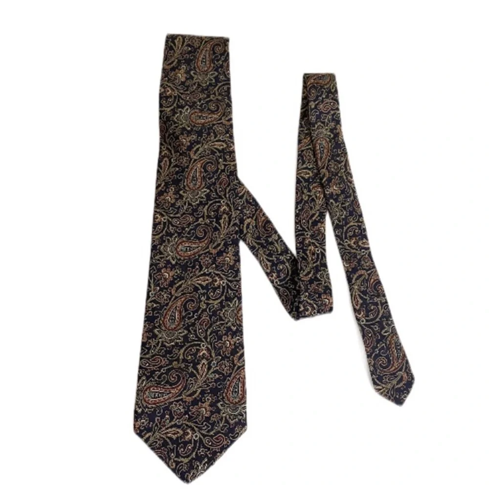 Hastings Bay Silk Dark Blue And Red Patterned Tie